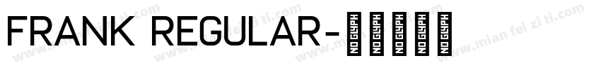 Frank Regular字体转换